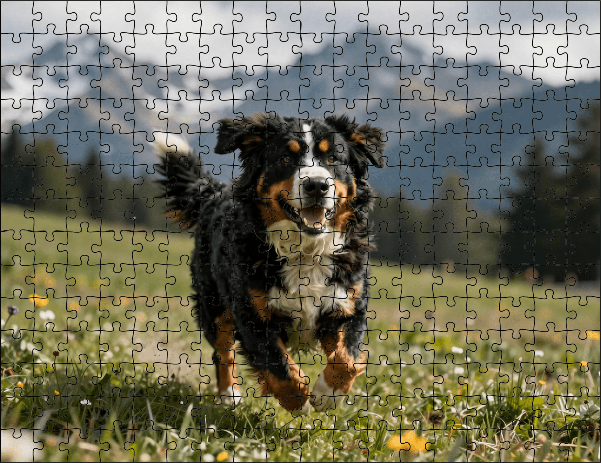 Fotopuzzel Berner Sennen in de bergen | Liggend - Stukjes Geluk