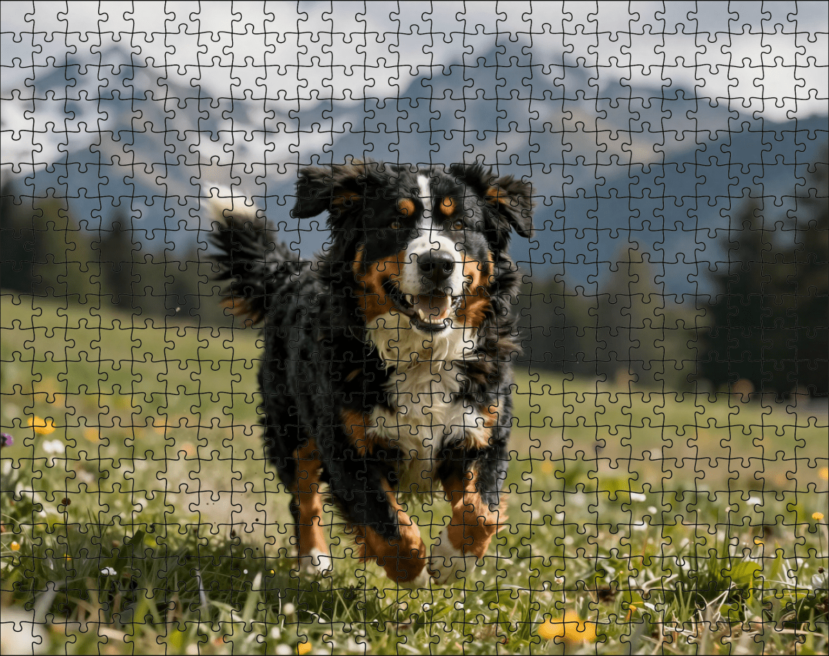 Fotopuzzel Berner Sennen in de bergen | Liggend - Stukjes Geluk