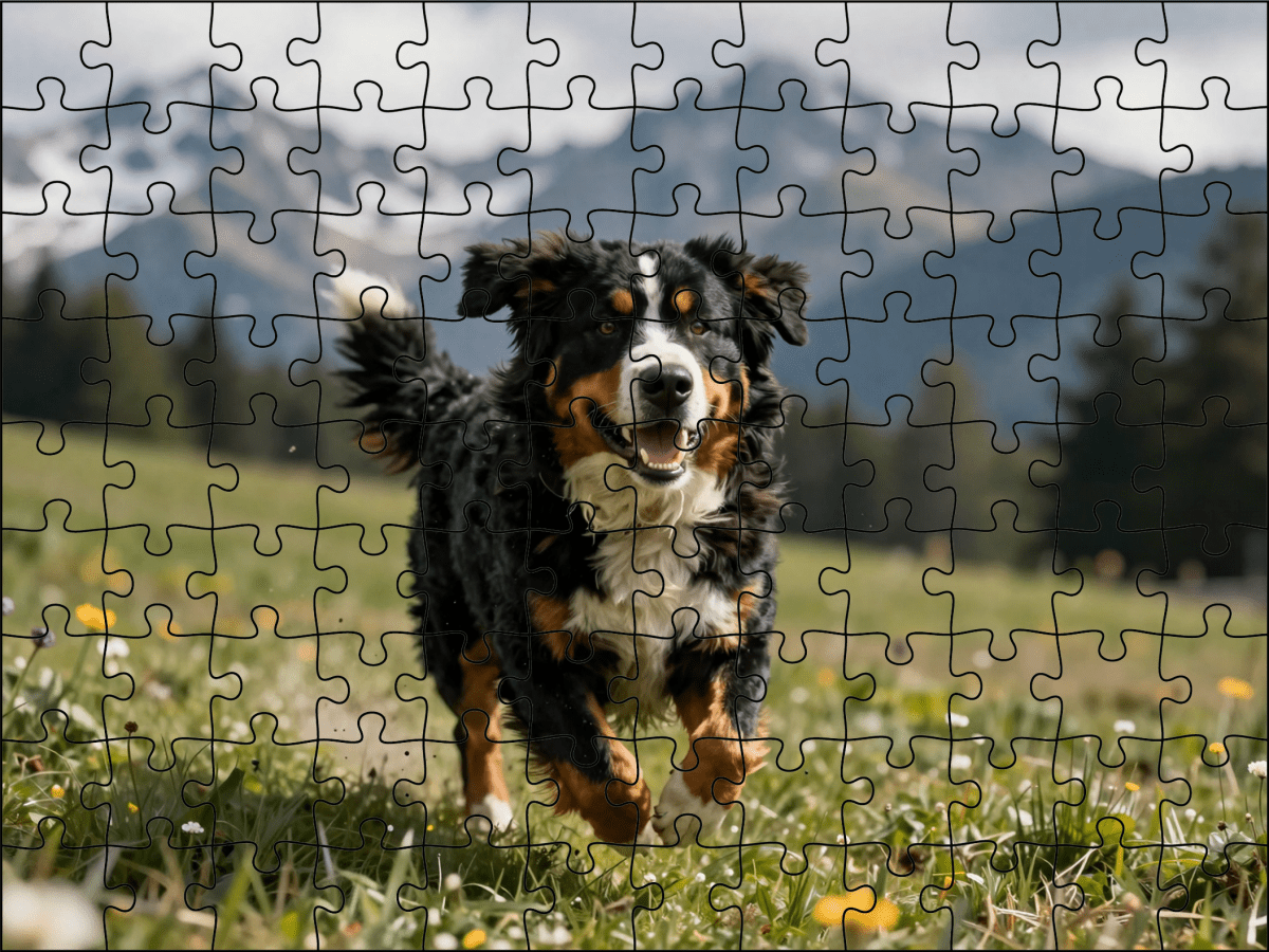 Fotopuzzel Berner Sennen in de bergen | Liggend - Stukjes Geluk