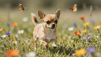 Fotopuzzel Chihuahua in de weide | Liggend - Stukjes Geluk