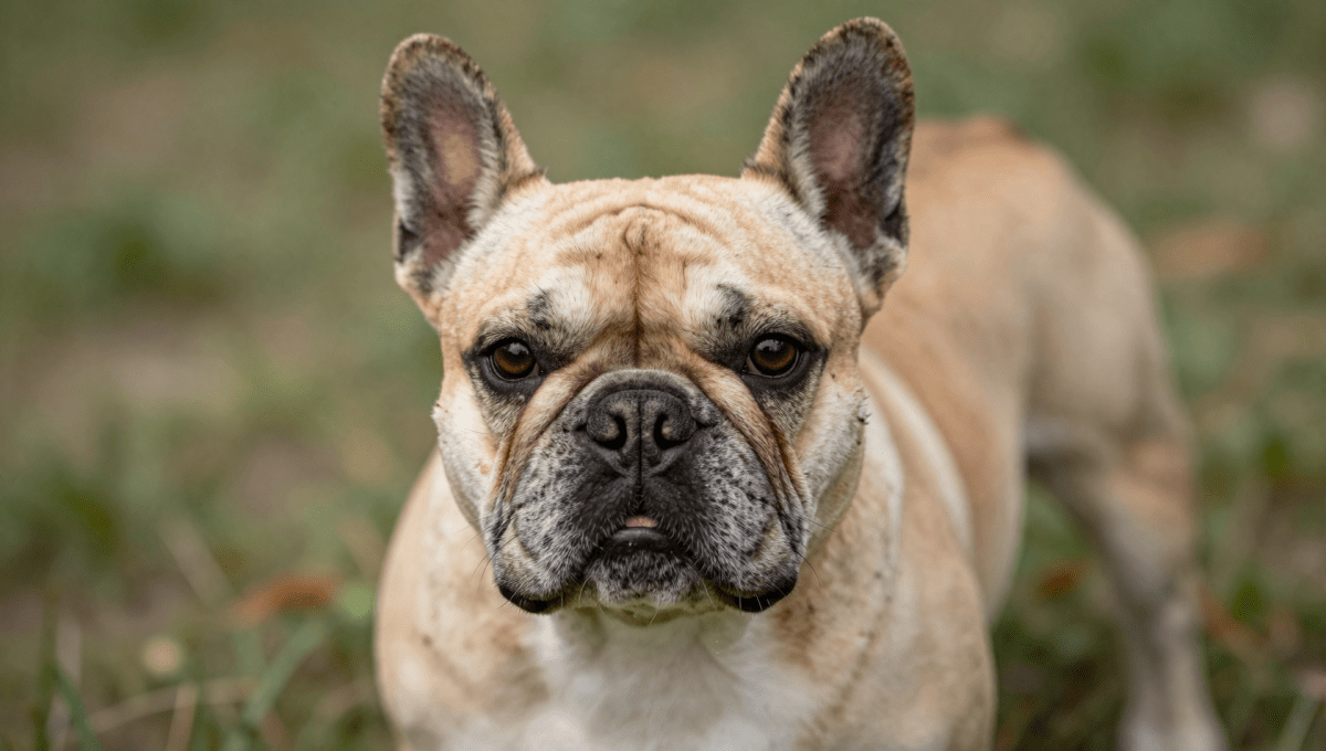Fotopuzzel Franse Bulldog | Portretfoto | Liggend - Stukjes Geluk