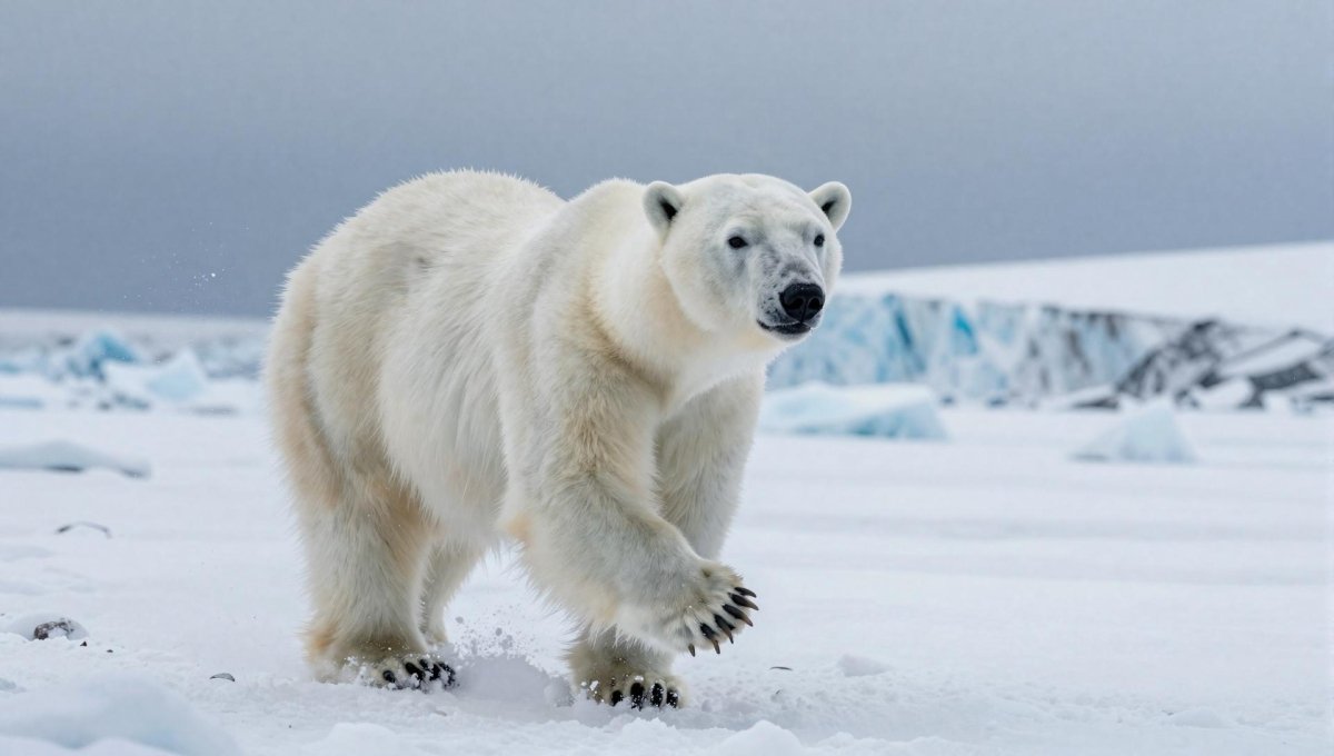Fotopuzzel Ijsbeer 'Snowstorm Hunter' | Liggend - Stukjes Geluk