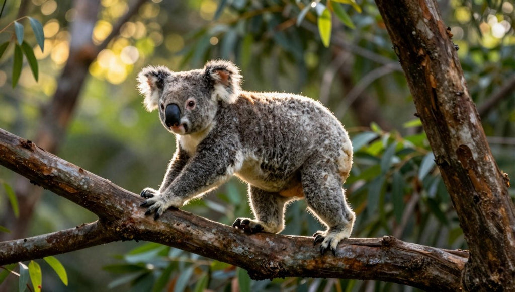 Fotopuzzel Koala 'Branch Run' | Liggend - Stukjes Geluk