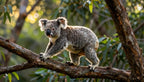 Fotopuzzel Koala 'Branch Run' | Liggend - Stukjes Geluk