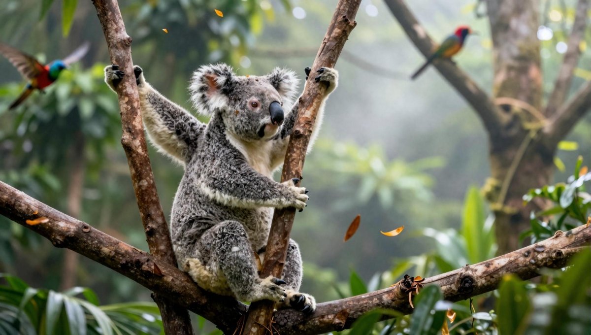 Fotopuzzel Koala 'Rainforest Canopy' | Liggend - Stukjes Geluk